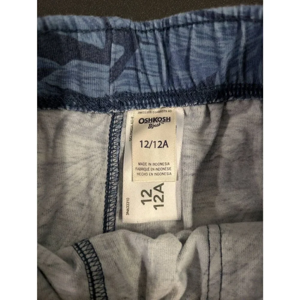 OshKosh B'Gosh Elastic Waist Boy's Palm Shorts Size 12A